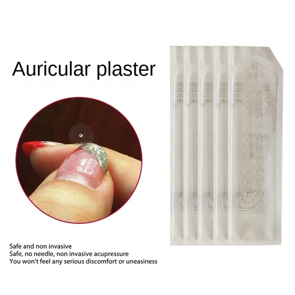 100pcs/lot Ear Care Acupuncture Auricular Disposable Ear Stickers Massage Therapy Needle Patch Auricular Auriculotherapy