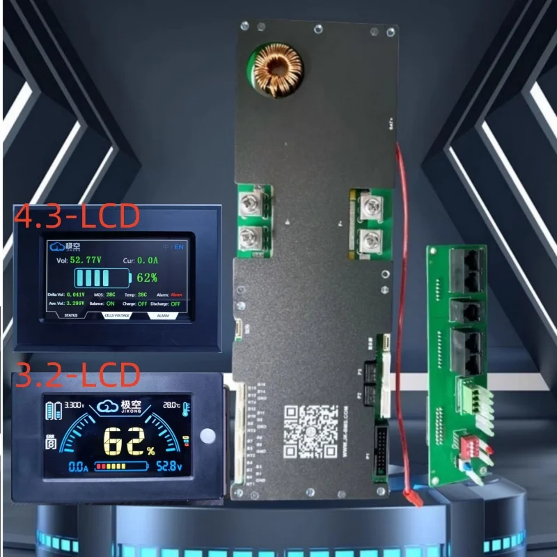 JK BMS 8S 16S 24V 48V Jikong do przechowywania energii w domu równoległy ochrona baterii aktywnego balansu inteligentny Bluetooth może RS485 falownik