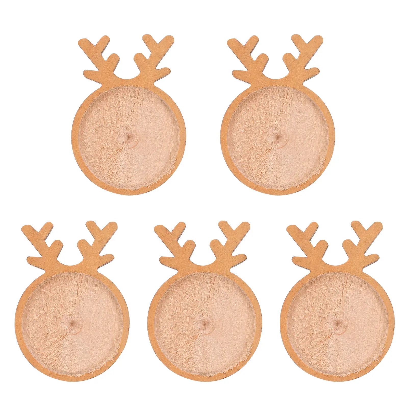 5Pcs Brooch Wooden Tray DIY Brooch Base Setting Safety Breastpin Tray Handmade Jewelry Accessories Lightweight Strong Portable