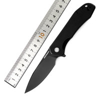 1pc 7 ”D2 Blade G10 Anti Slip Handle Outdoor Portable Camping Hiking Folding Knife