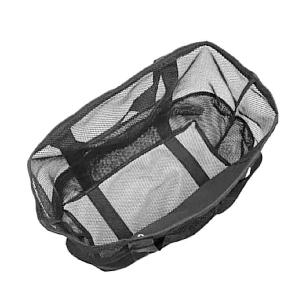 

Stylish Beach Tote Multi-Function Travel Bag Mesh Organizer for Women Vacation Daily Use Lightweight and Foldable