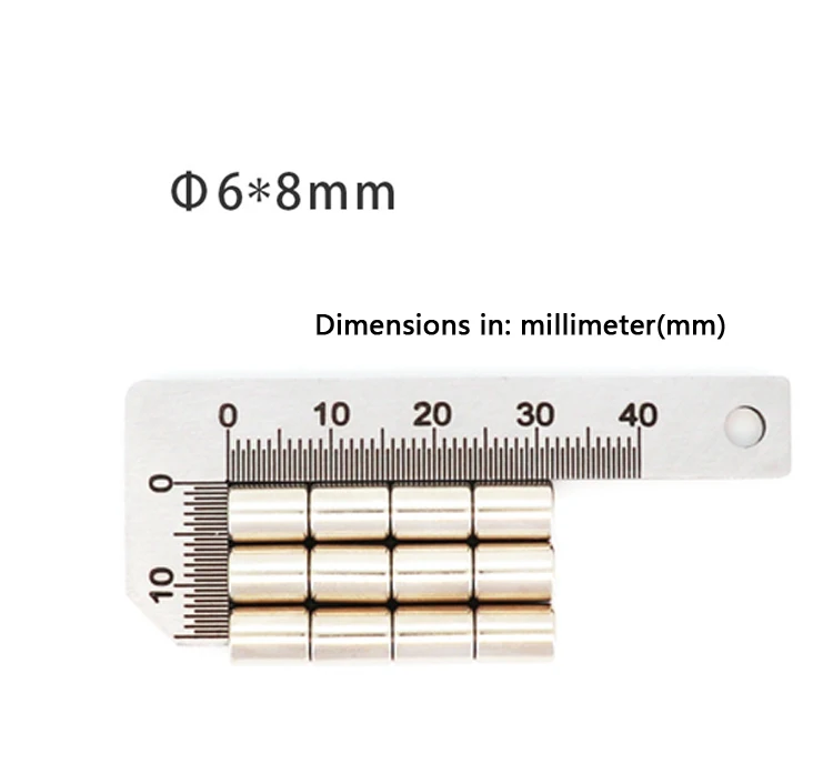 Runde Mikromagnete 6x0,5 6x1 6x1,5 6x2 6x3 6x4 6x5 6x6 6x8 6x10 mm Kühlschrankmagnet 6*1 6*2 6*3 6*4 6*5 6*6 6*8 6*10mm – Detail 13