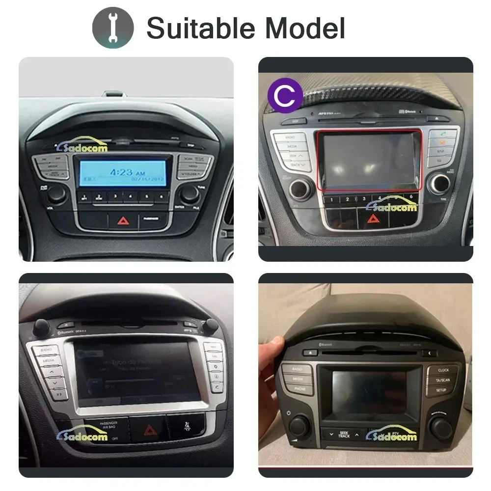 Car Android For Hyundai Tucson IX35 2009-2015 7inch Radio Carplay Multimedia Navigation Auto Stereo Bluetooth No 2din DVD 5G