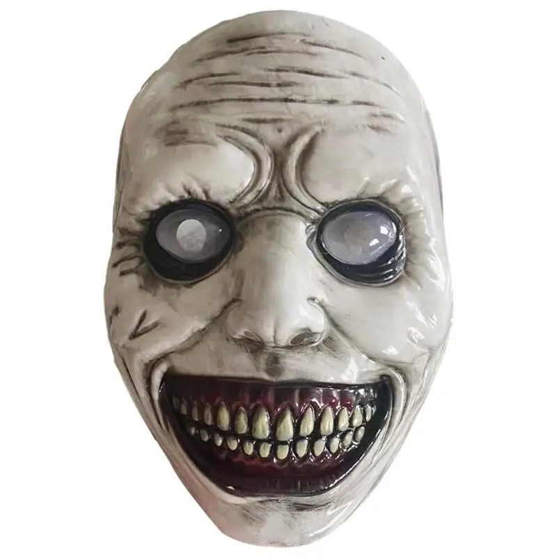 Halloween Spooky Headgear Scary Smiling Evil Headgear Halloween Head Cover Halloween Costume Party Props Halloween Horror Masks