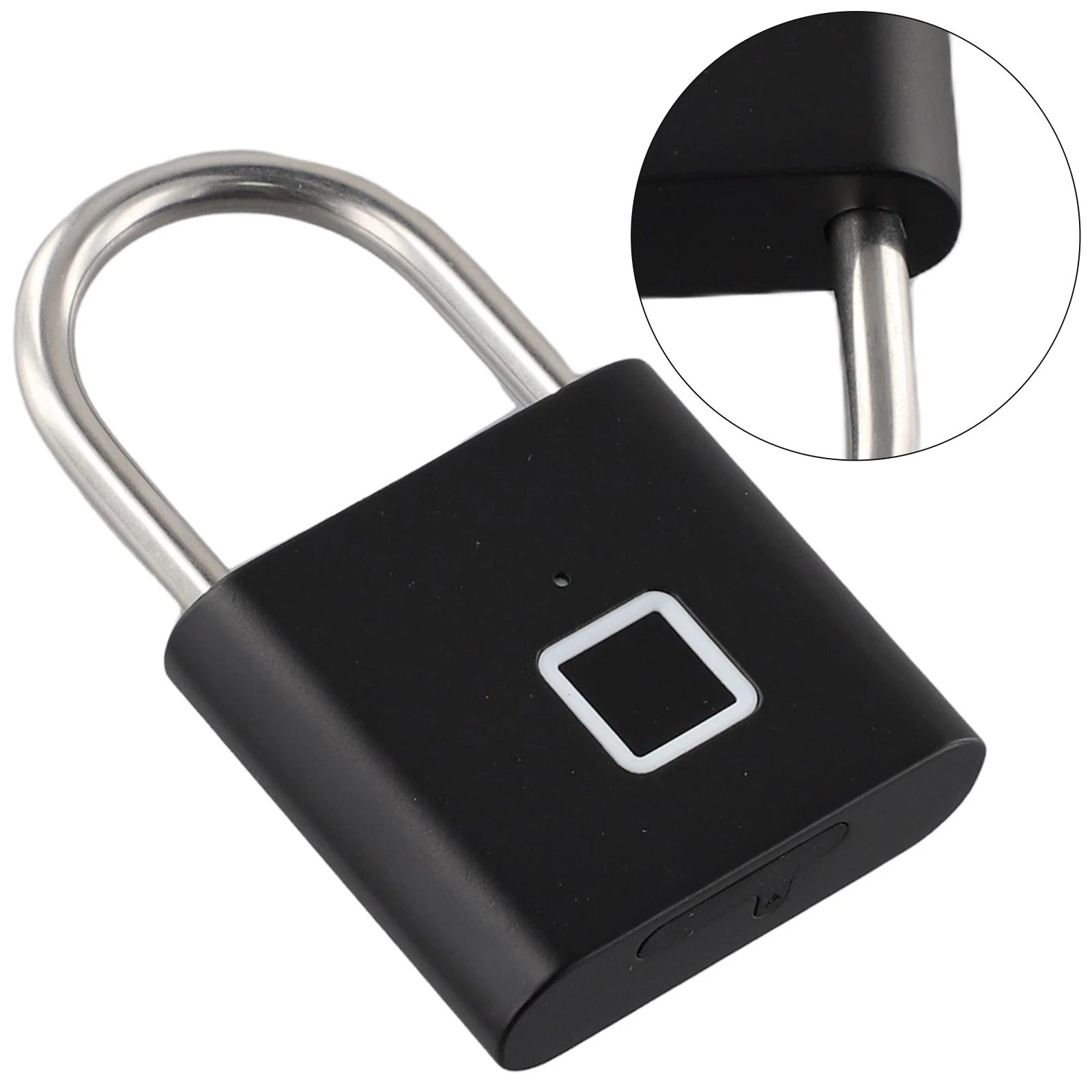 

Fingerprint Sensor Smart Lock with USB Rechargeability Waterproof Design Perfect for Securing Bicycles and Travel Gear