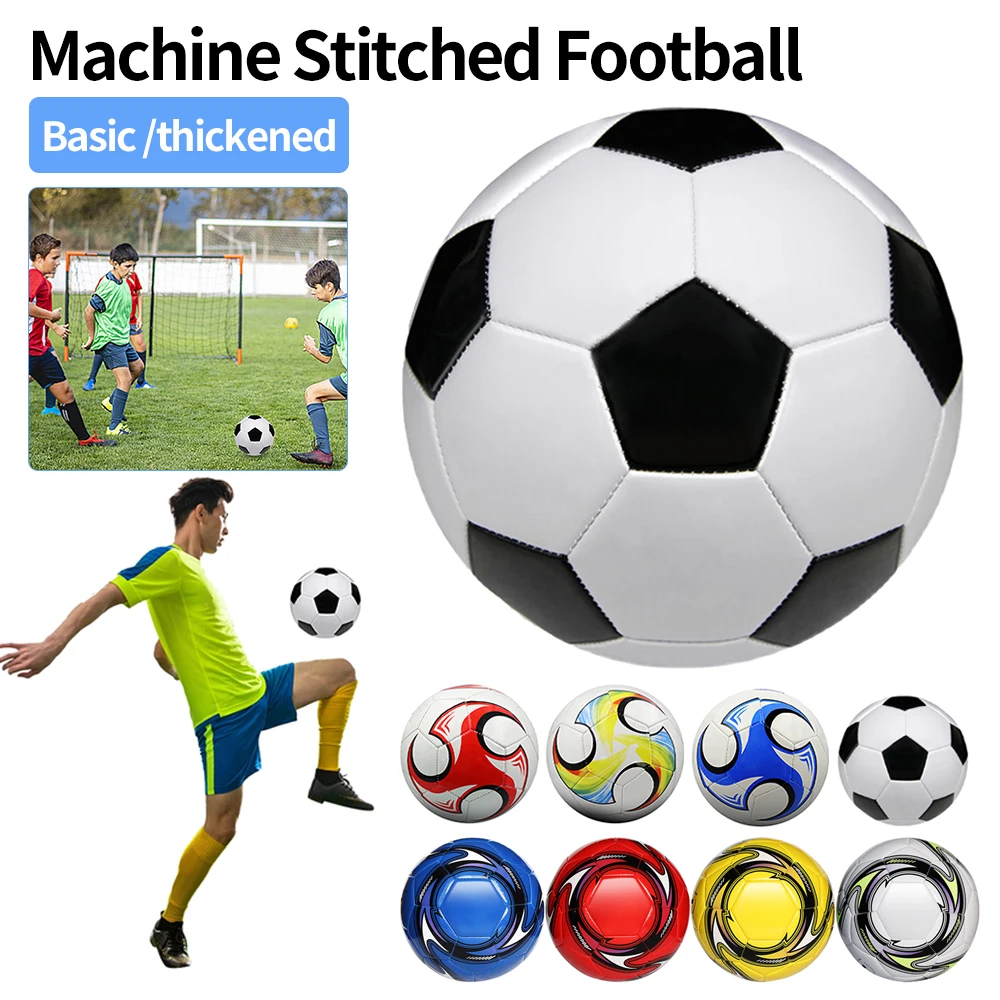 Football Ball Professional Soccer Balls Size 5 Sports PU Leather Machine-stitched Football Ball Training Professional Soccer