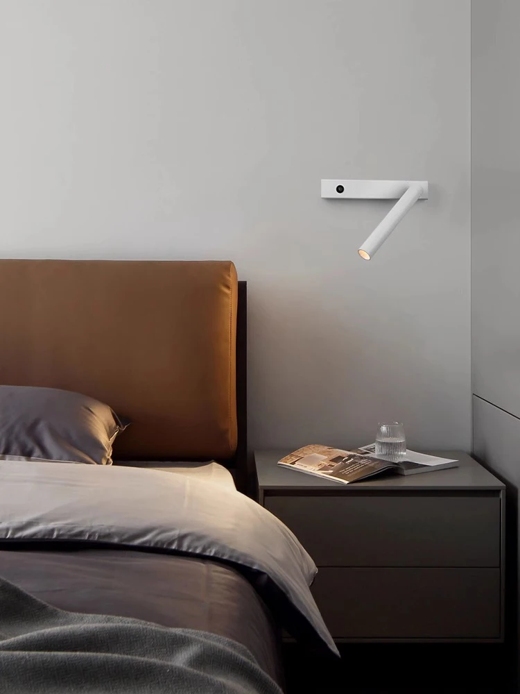 Led Wall Lamp Bedroom Beside Reading Light Rotatable Adjustable Angle Spot Lights Modern Simple Design With Switch Spotlight