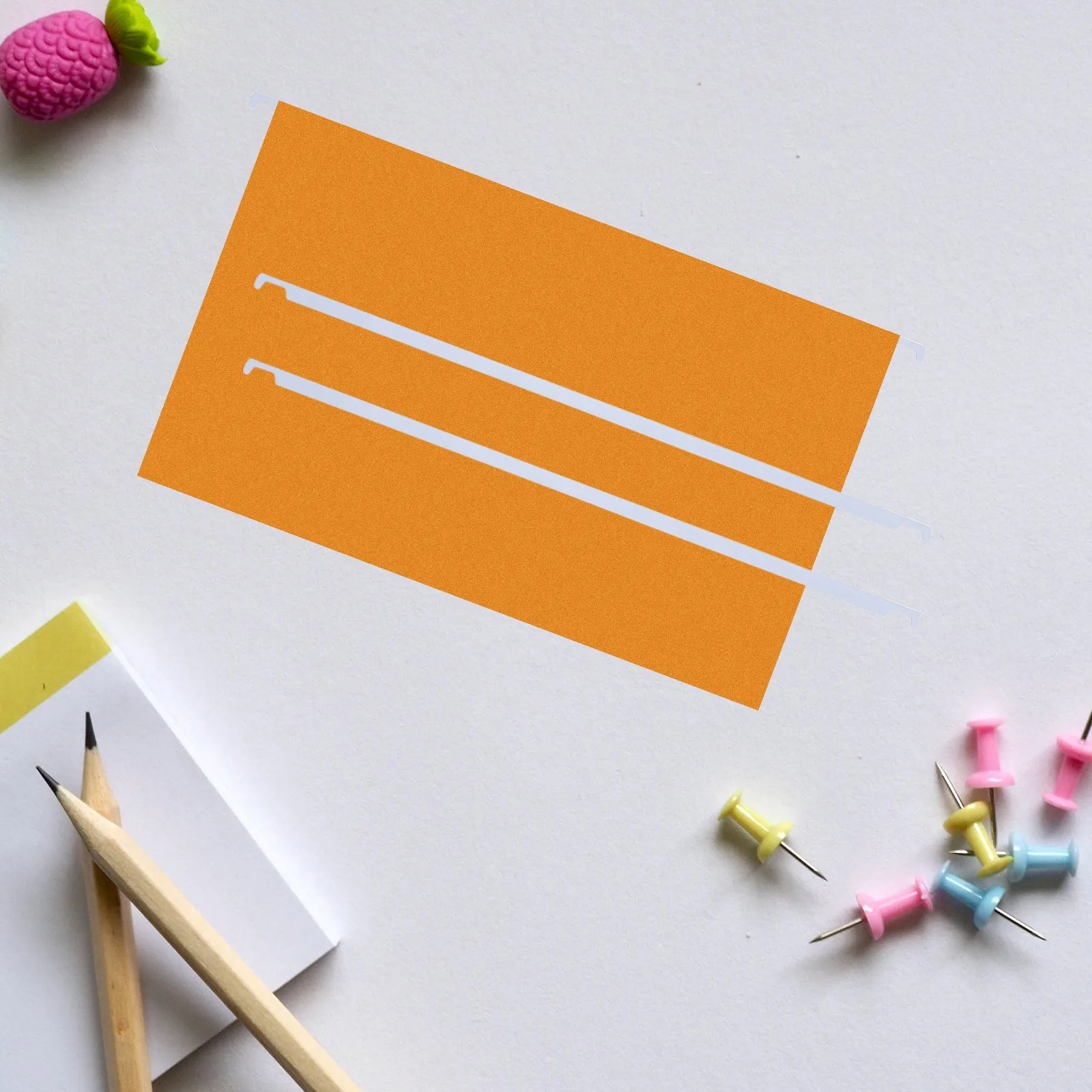 50Pcs White Hanging File Rails Metal Folder Sticks Heavy Duty File Storage Organizer Frame Office School Home 32.5cm