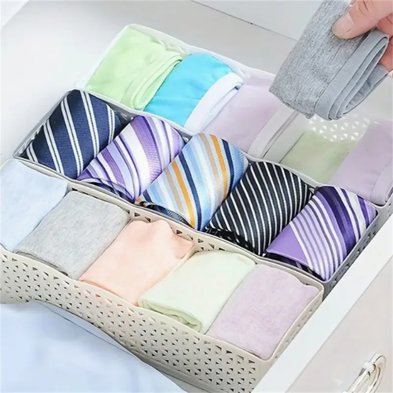 

Multi Grid Hollow Out Wardrobe Storage Organizers Cabinet Drawer Clothes Storage Box For T-Shirts Underwear Drawer Organizers