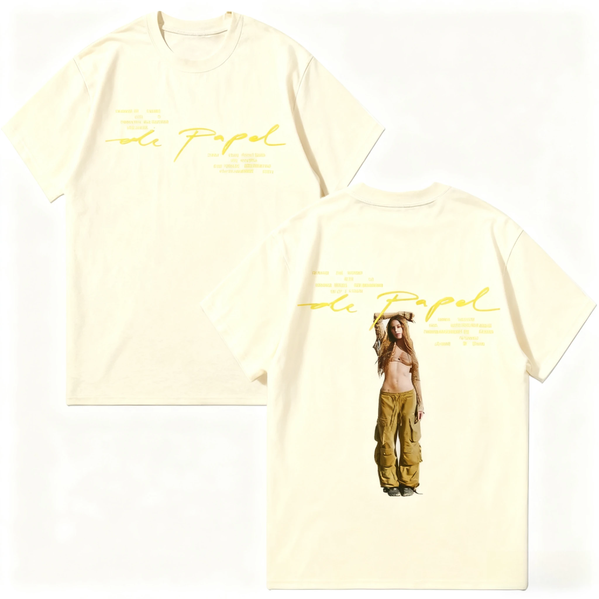 تيني ستوسل الجرافيك تي شيرت مطبوع يا طوق تي شيرت موضة القطن قصير الأكمام تيز الرجال النساء بلايز الهيب هوب Y2K الشارع الشهير