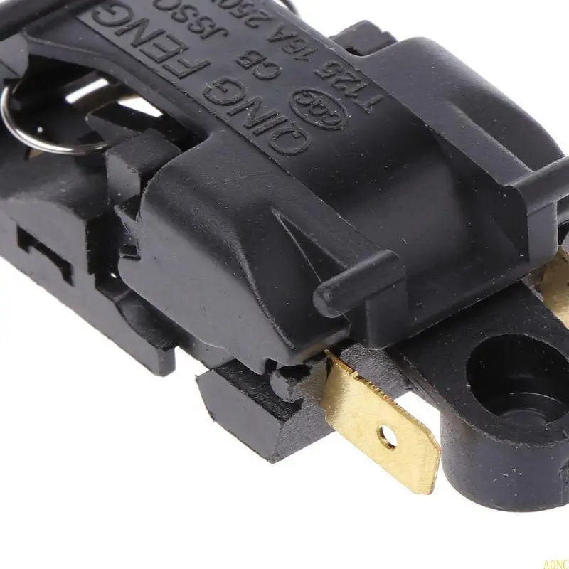 A0NC 1PC 16A สวิตช์เทอร์โมสแตทกาต้มน้ำไฟฟ้า 2 ชิ้นส่วนอุปกรณ์ครัวเทอร์มินัล