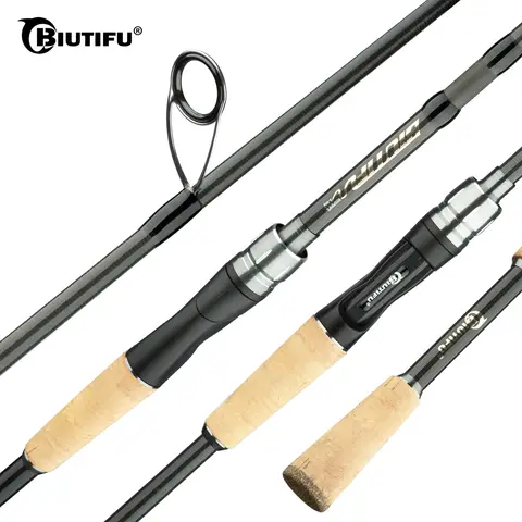 Biutfu viajante fiação fundição varas de pesca de carbono peso de arremesso 5-35g m rápido ultraleve isca truta mini bens para pólo