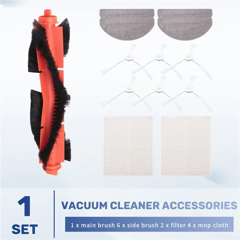 New Arrivals-For E10 E10C E12 B112 / Mijia 3C Plus C103 Robot Vacuum Cleaner Spare Parts Accessories Filter Mop