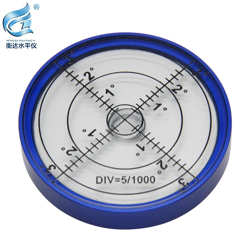 Metal Universal Level Blue Shell 6010 Circular Horizontal Bubble High Precision Level