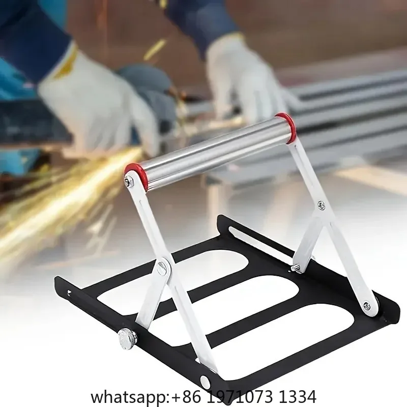 Foldable Table Saw Stand Adjustable Height Metal Support Frame for Cutting Machine Work