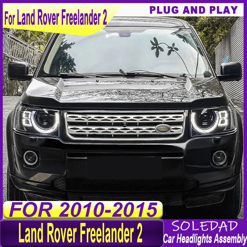 Car headlights For Land Rover Freelander 2 2010-2015 headlight assembly modification LED laser lens daytime running light