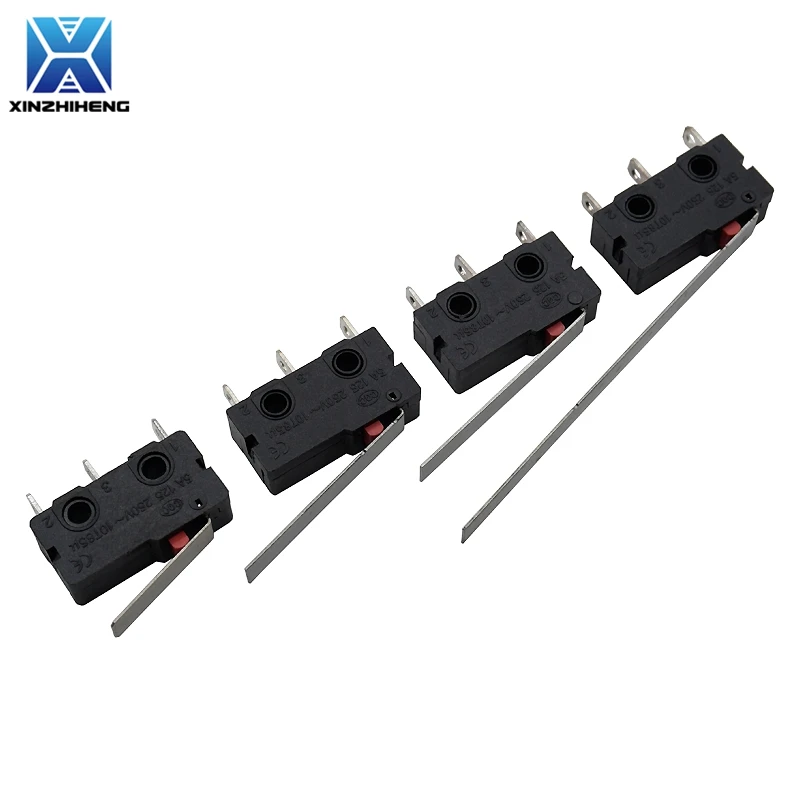 10pcs KW12 Travel Limit Switch Contact Button KW11-3Z-2 Roller Straight Handle/Arc Rod Micro Switch NO/NC 2/3 PIN 5A 125V/250V