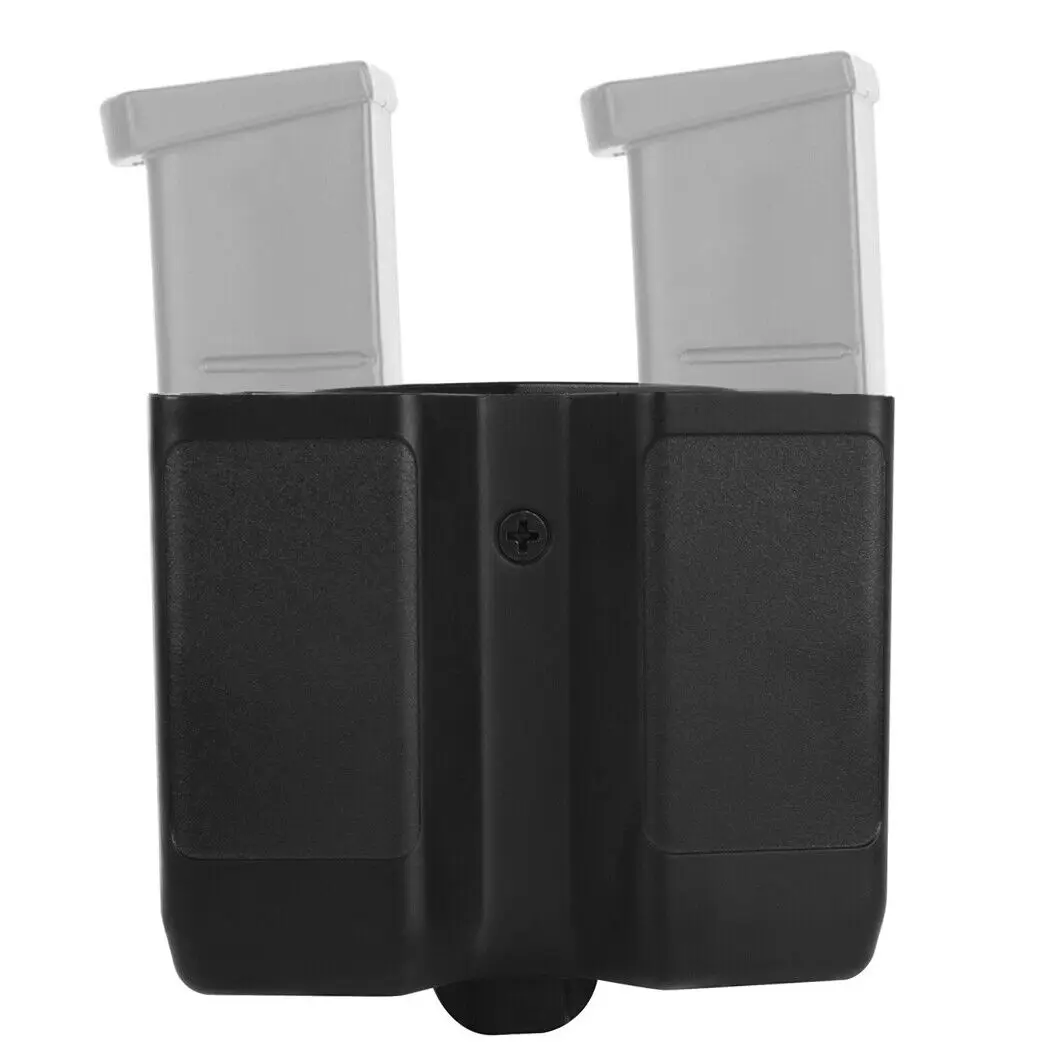 Tactical Single/Double Magazine Pouch Double Stack Mag Holster/Case/Holder for Glock 17/19/22/23/26/27 ( 9mm To .45 Caliber)