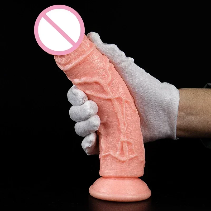 Gode réaliste avec ventouse pour femme, sensation de peau, jouets sexuels, gros pénis, masturbateur féminin, produit sexuel anal