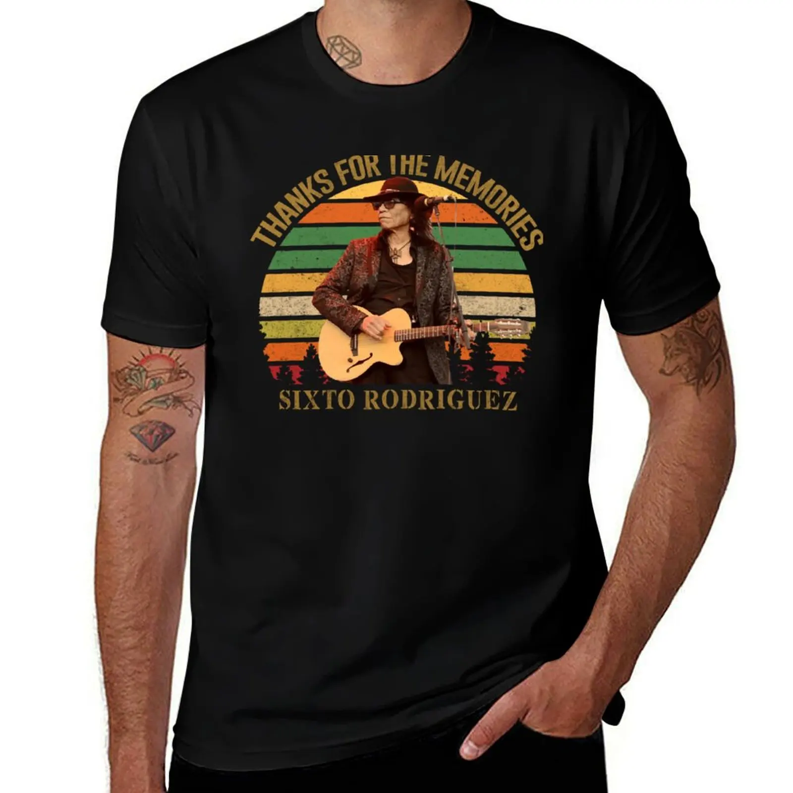 Sixto Rodriguez T-Shirt plus size tops Aesthetic clothing plain customizeds men workout shirt