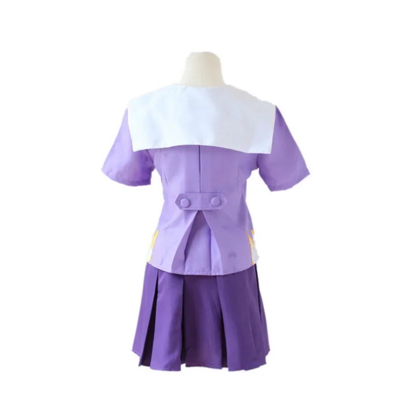 Gasai Yuno Cosplay Anime  journal Gasai Yuno Mirai Nikki Cosplay Costume  uniforme arc jupe courte perruque Halloween costumes view 4