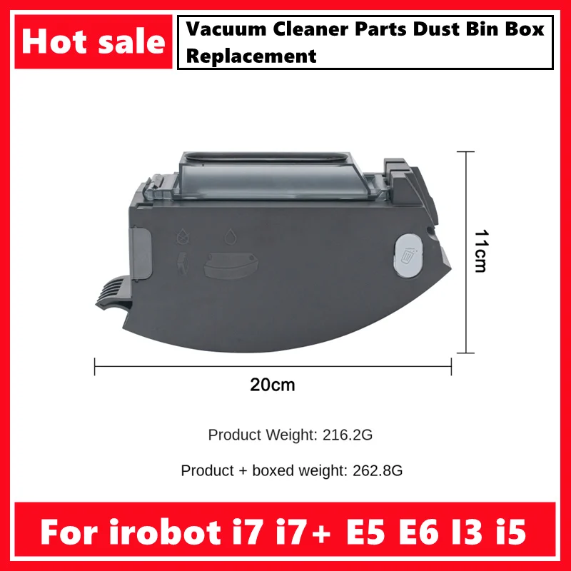 For IRobot Roomba E/I Series I7 i7+ E5 E6 I3 I5 Vacuum Cleaner Parts Dust Bin Box Replacement
