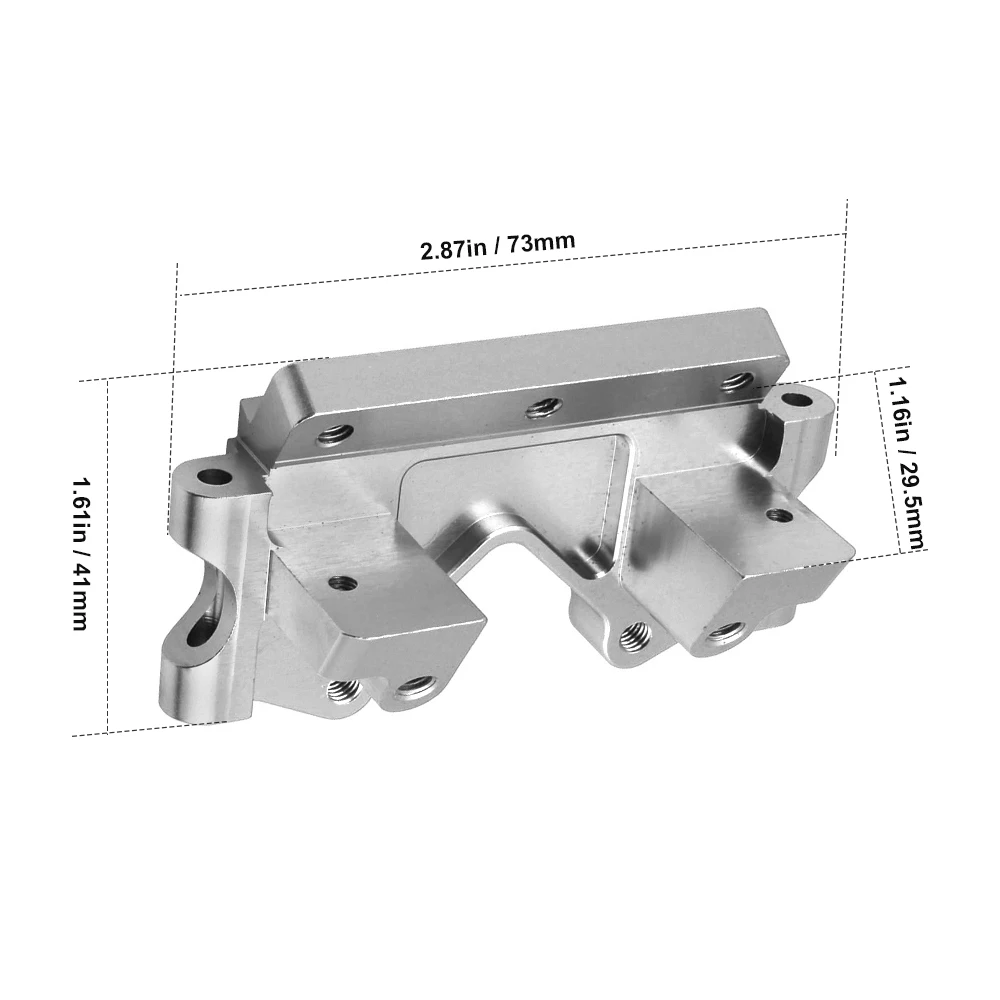 HobbyPark Aluminum Front Bulkhead Upgrade Parts for 1/10 Traxxas Slash 2WD Rustler Stampede Bandit Replacement 2530 2530A