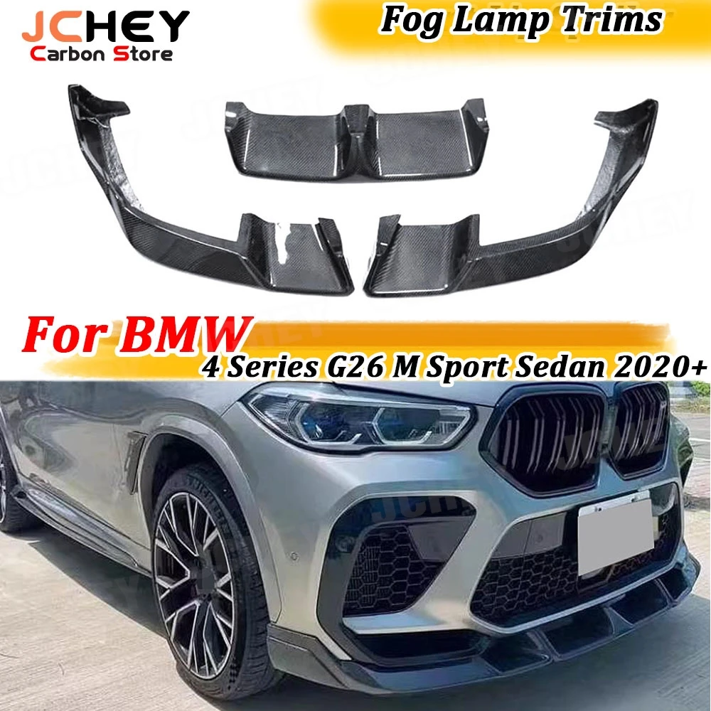 

JCHEY Carbon Fiber FRP Car Front Bumper Lip Splitter for BMW F96 X6M 2019-2022 FRP Body kits Car