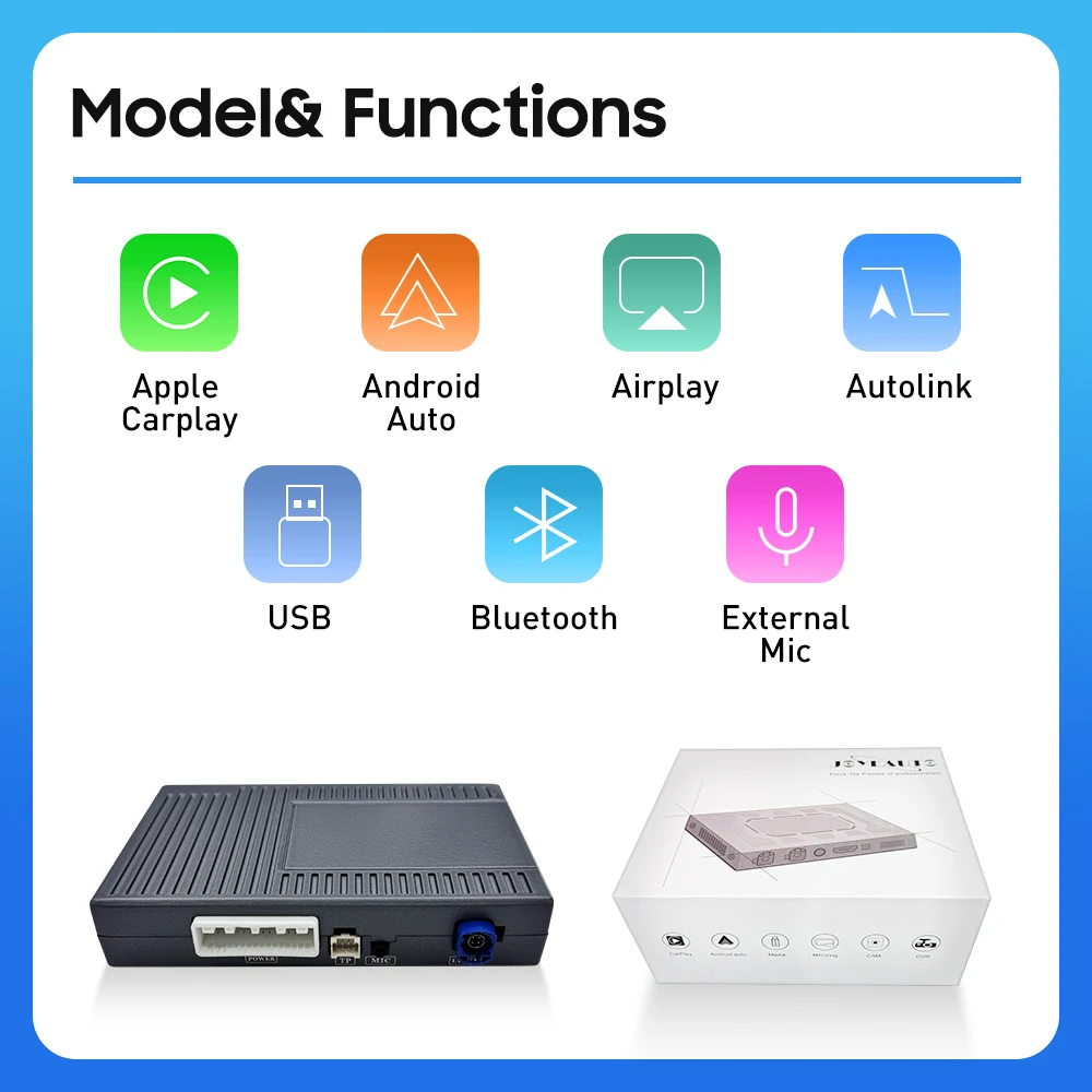 

NEW Joyeauto Wireless Apple CarPlay Interface for 6.5"8.8"10.25"Ferrari 812 Mirroring AirPlay Support OEM Mic Reversing Car Play