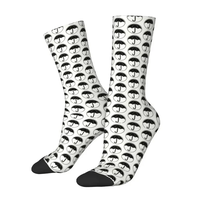 Fun Print The Umbrella Academy Socks for Men Women Stretchy Summer Autumn Winter TV Show Crew Socks image 2