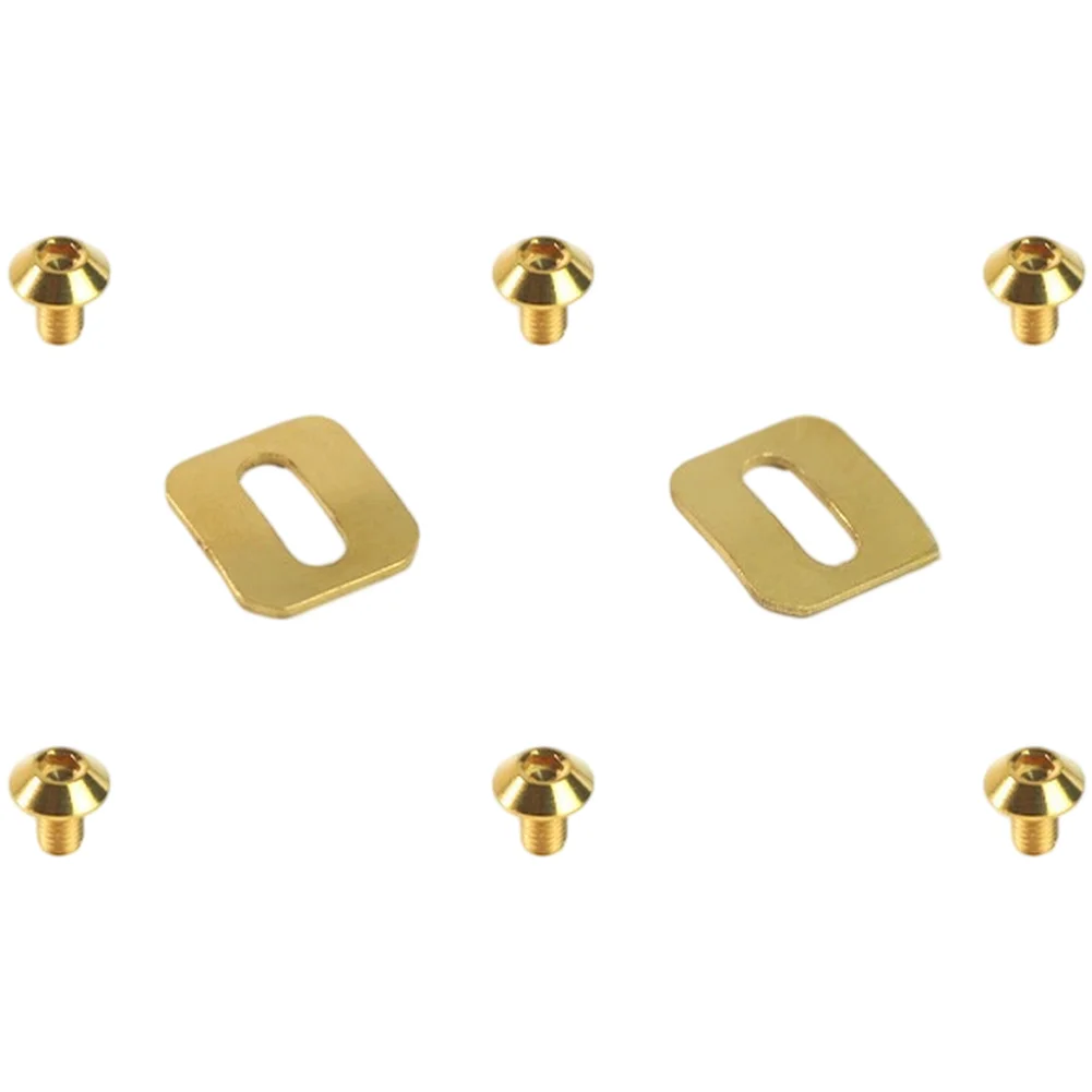 Anodized Bike Cleats Kit Bicycle Brake Cycling Accessories Bike Pedal Cleats Anodized Finish Precision Dimensions