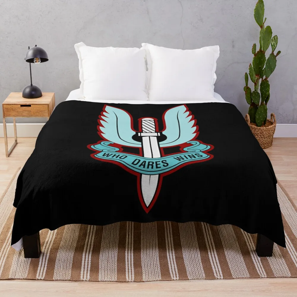 Special Air Service (Blue - No Shield) Throw Blanket Hairy Decorative Beds Blankets