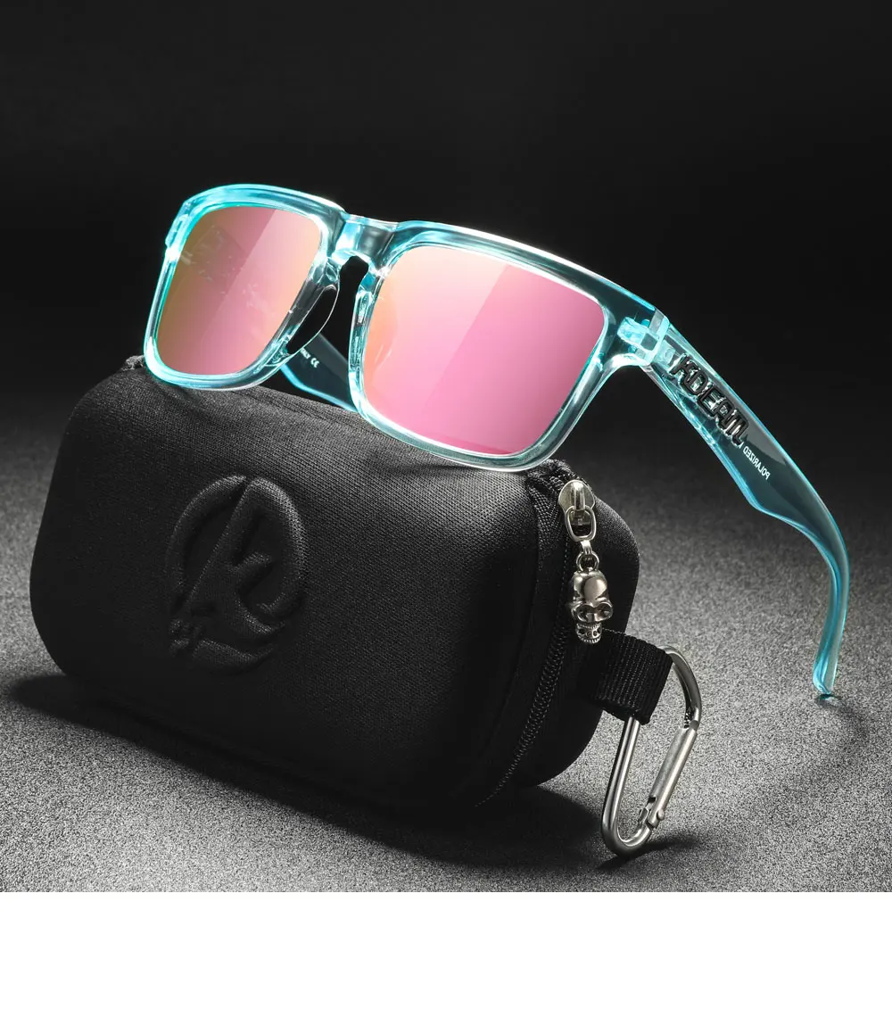 KDEAM Neue Farben Klassische KD332 Quadratische Polarisierte Sonnenbrille Für Männer Und Frauen Reisen Sonnenbrille Mit Fall Für Einfache Tragen – Detail 18