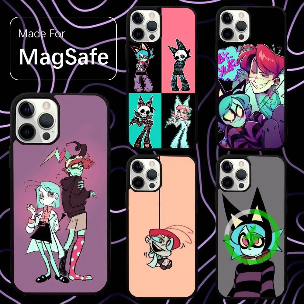 

Cute Pyschocuties Phone Case For iPhone 16,15,14,13,12,11,Pro,Max,Plus,Mini,SE New Magsafe Magnetic Wireless Charging
