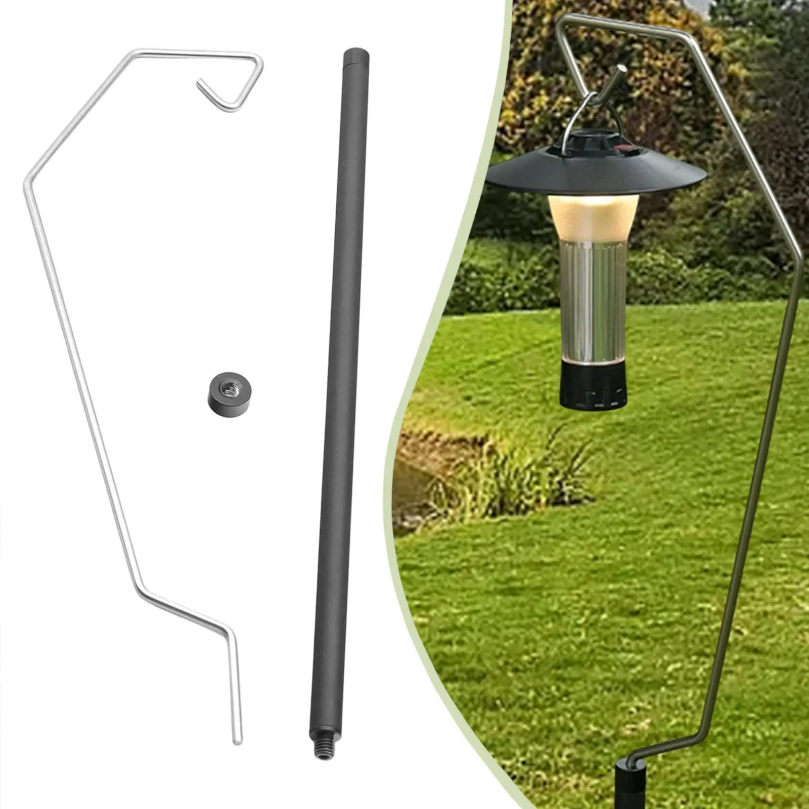Camping Lantern Stand,Multifunctional,Portable,Camping Light Hanging Pole Lamp Pole Lamp Stand,for Travel,Picnic,Backpacking BBQ