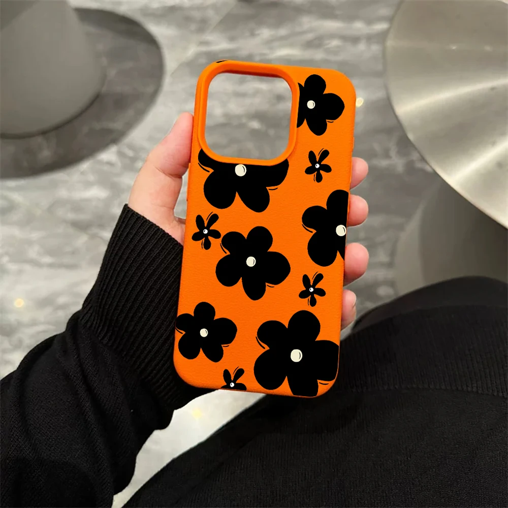 Große Kleine Schwarze Flecken Handyhülle für iPhone 17 16 15 14 13 12 Pro Max 16 15 14 Plus 17 16 15 14 Pro 17Air Silikon Matt Cover – Detail 6