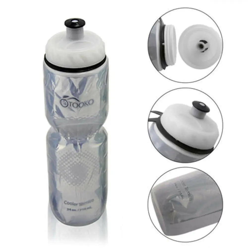 750ML Durable Cycling Equipment Dual Layer Thermal Keeping Sport Cup Drinking Canteen Bicycle Water Bottles Sports Bottle