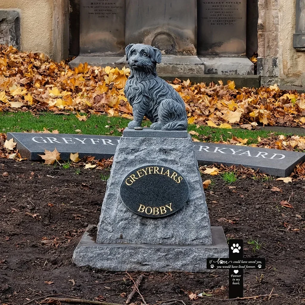 HELLOYOUNG  Dog/Cat Grave Marker Cross Memorial Gifts Yard Decoration Pet Loss Stake Memorial Plaques Outdoors Pet Memorial Gard