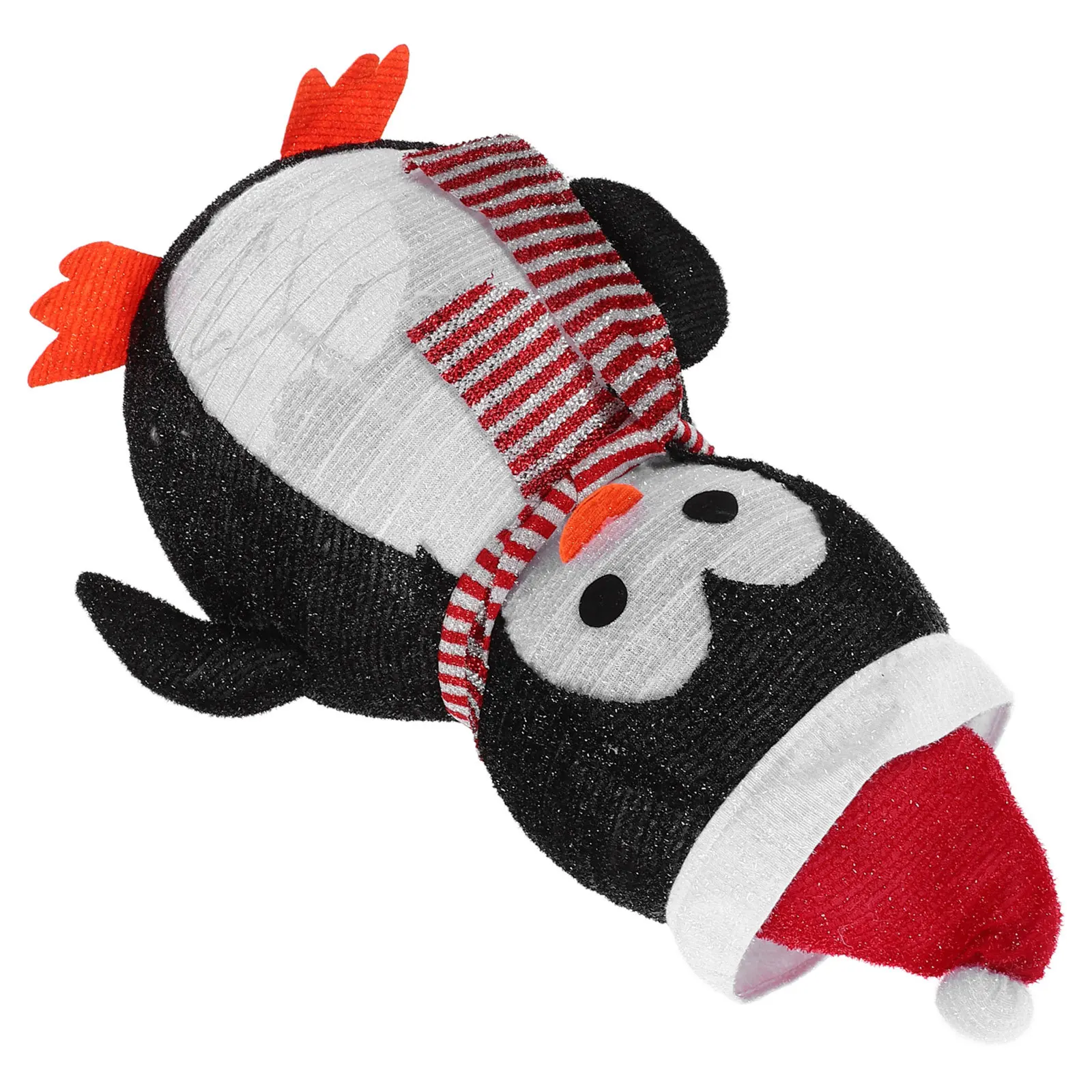 

LED Lighted Penguin Christmas Lantern Collapsible Holiday Yard Garden Outdoor Indoor Decor Bright Festive Display