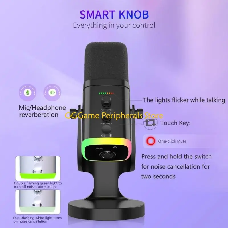 

U55B Efficient Desktop Voice Collection Device With Complete Frequency Response And Vibration Dampening Support