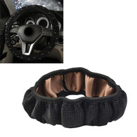 Beautifully Designed Rhinestone Steering Wheel Cover Fit for Cars with 37 38 cm Diameter Wheels Enhances Driving Comfort