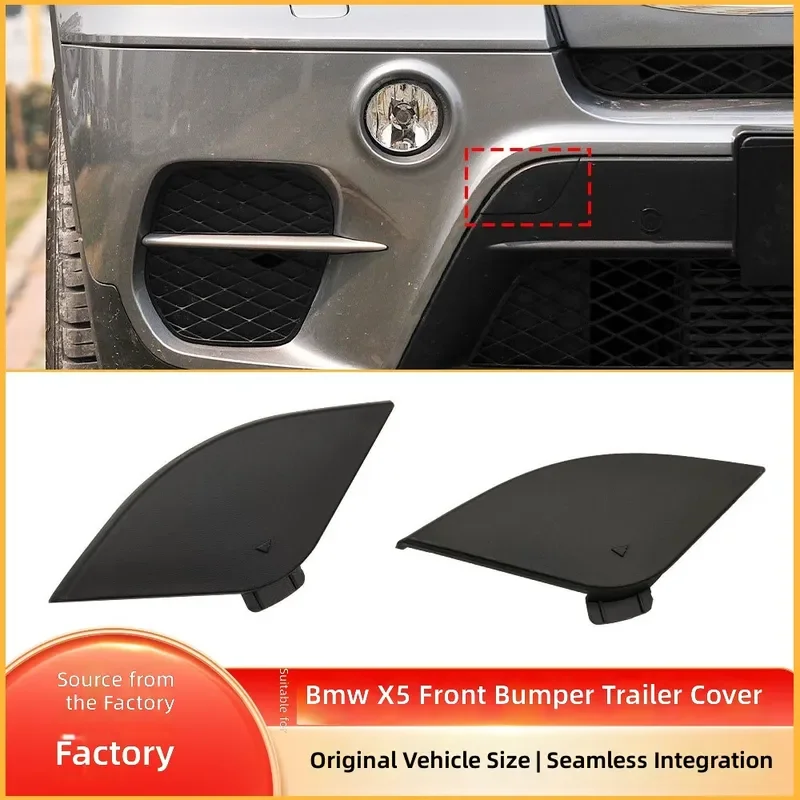 For BMW X5 E70 LCI Front Bumper Tow Hook Cover Rescue Pull Cap 51117222744