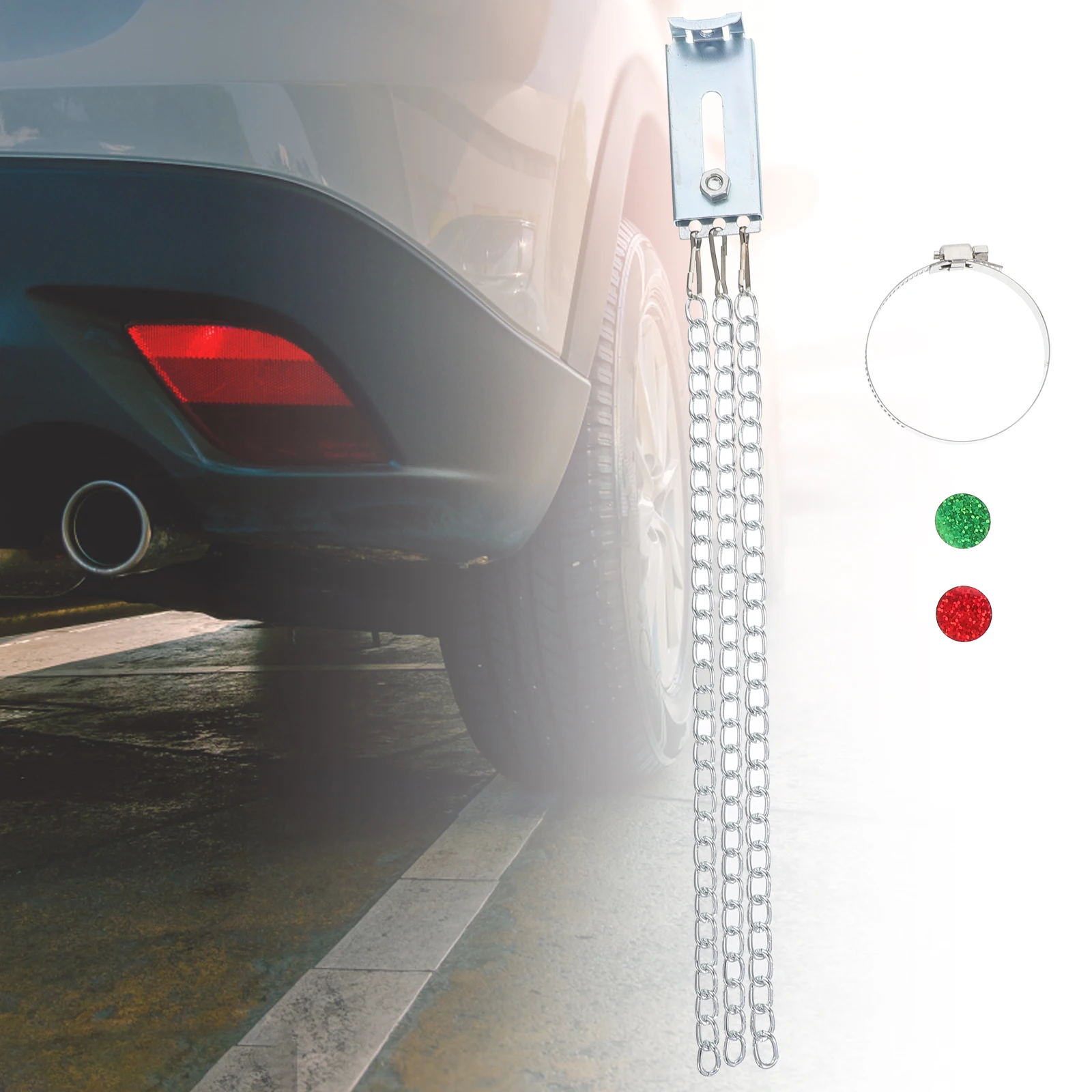 

2 Pcs Car Static Belt Anti-Static Strip Auto Chain Electrostatic Automatic Metal