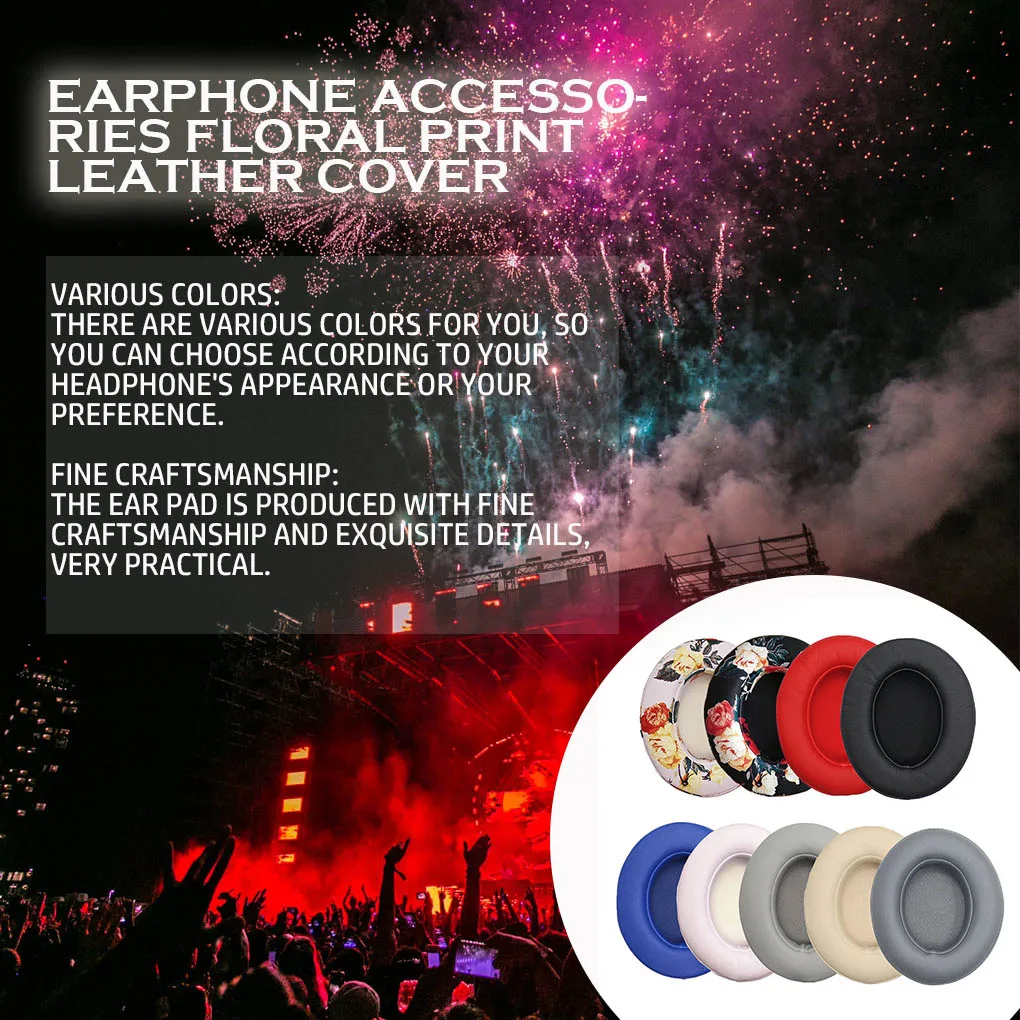 2x Kopfhörer kissen Ohr polster Geräusch unterdrückende Kopfhörer Schwamm Ohren schützer Ersatz für Studio 2,0 3,0 Champagner