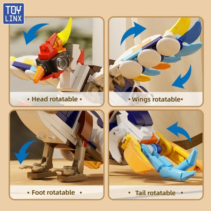 10-in-1 Bird Animal Building Blocks Educational Fun DIY Brick Set Toys with Realistic Designs Birthday Present for Children Kids
