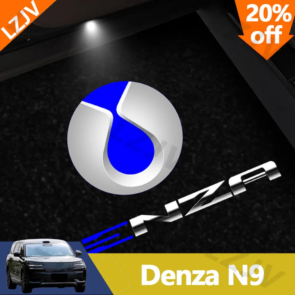 NEW For Denza N9 Dedicated High-definition Door Welcome Light Car Supplies Projection Laser spotlight Non Destructive Installati