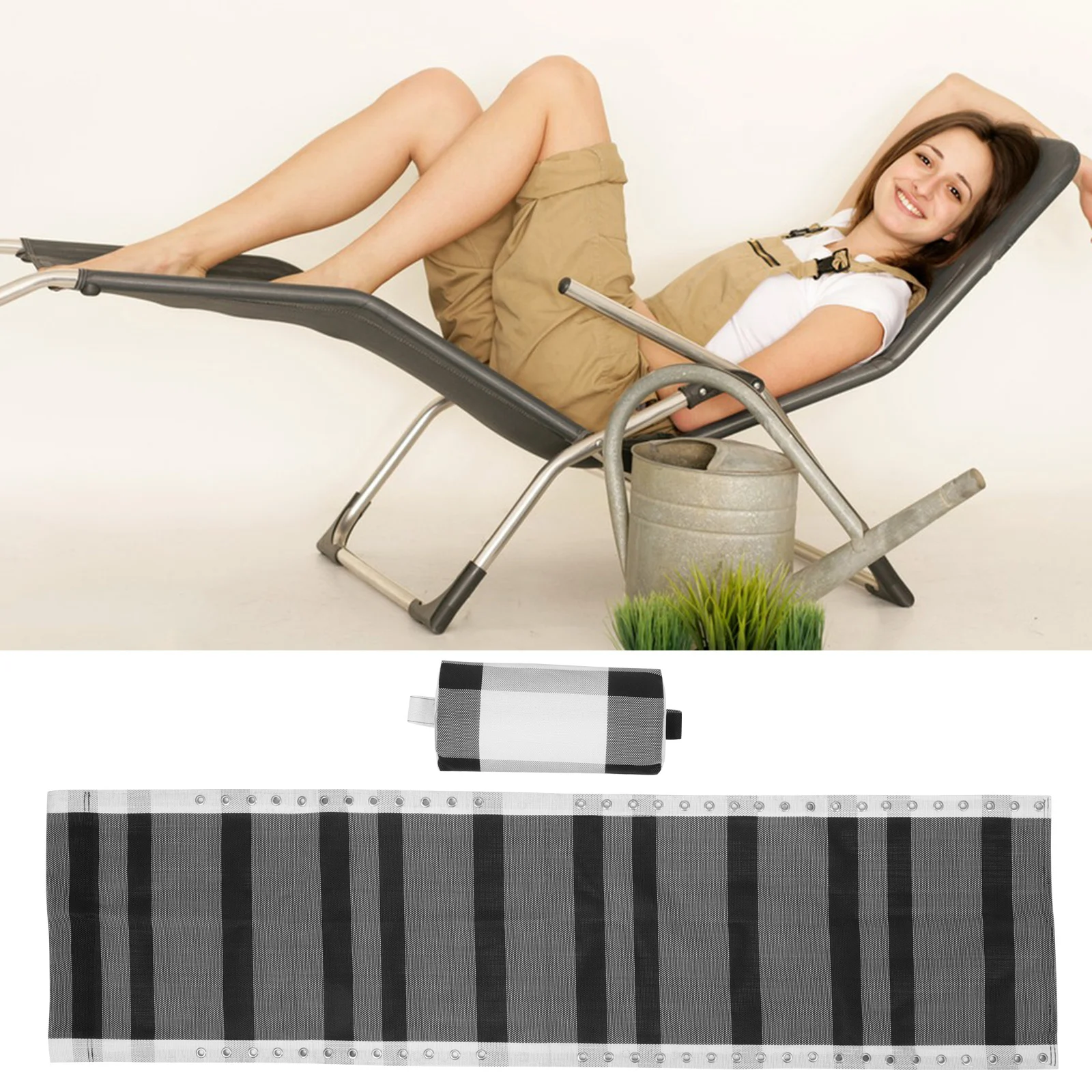 

1Set Portable Chair Replacement Cloth Reinforced Belts Comfortable Stable Suitable Various Chairs Chair Replacement Fabric