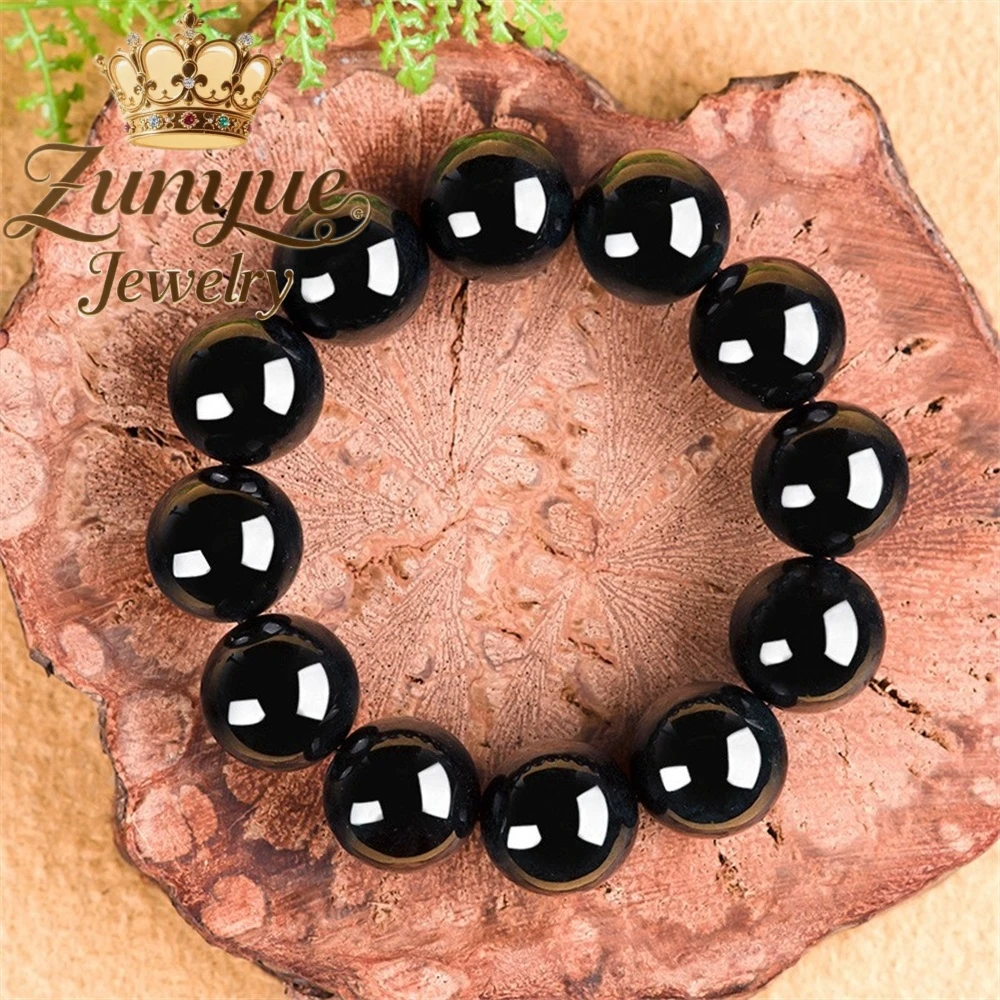 

Natural Genuine Black Jadeite Bracelet High-end Exquisite Charms Popular Luxury Quality Fine Jewelry Best Selling Holiday Gift