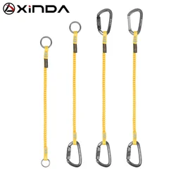 Xinda Rock Climbing Anti-loss Rope Elastic Sling High-Altitude Tool Anti-Fall Retractable Rope Hanging Buckle Miss Rope