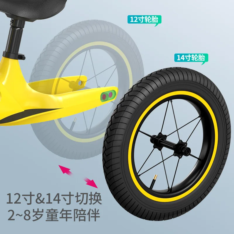 Trẻ Em Mới Của Cân Bằng Xe Ô Tô 6 Năm Tuổi Thoáng Mát Lốp Bơm Hơi Không Bàn Đạp Xe Trượt Scooter Xe Tay Ga Xe Trượt Scooter
